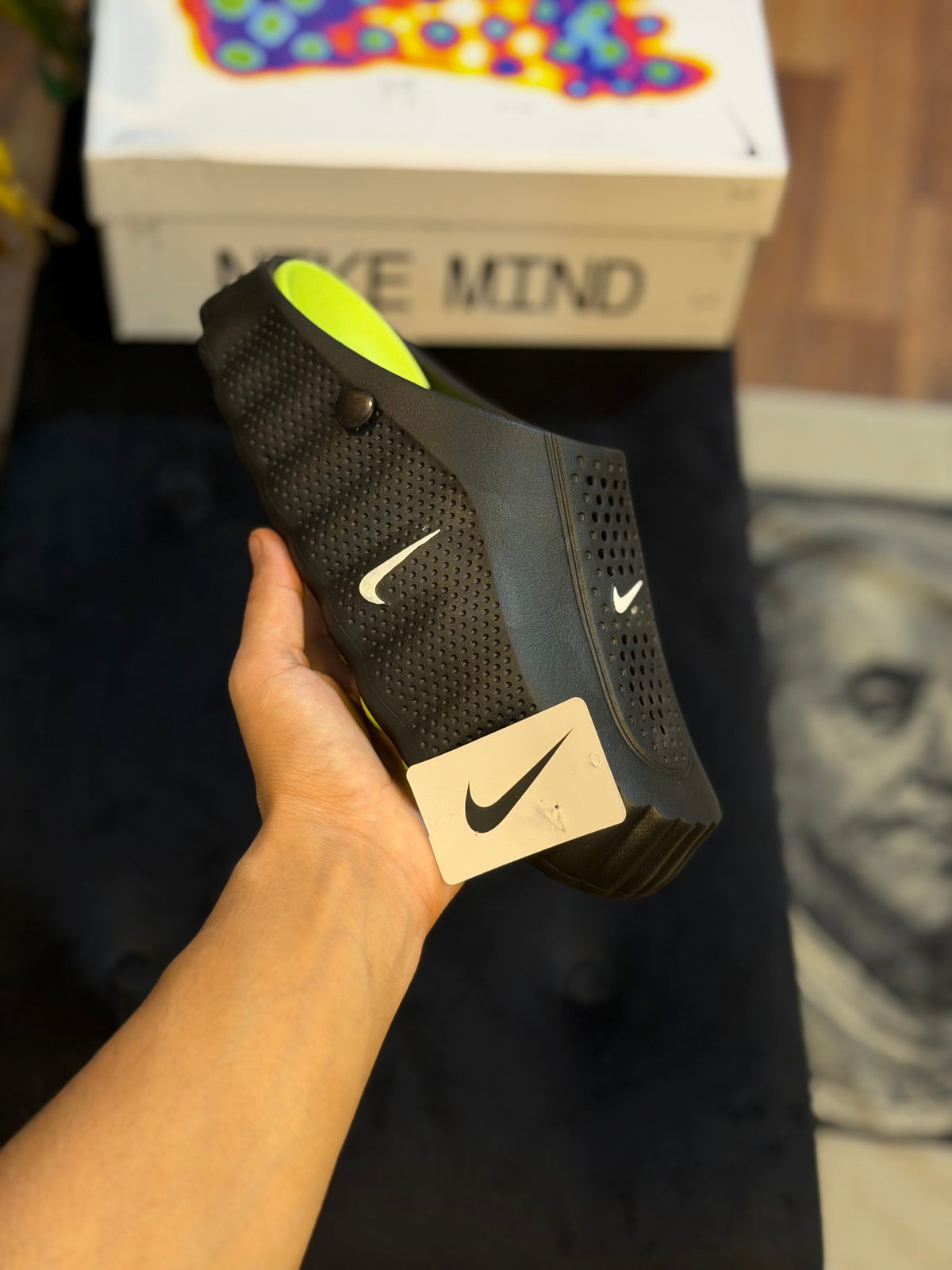 Nike Mind 001 Slide ( Black/Green )