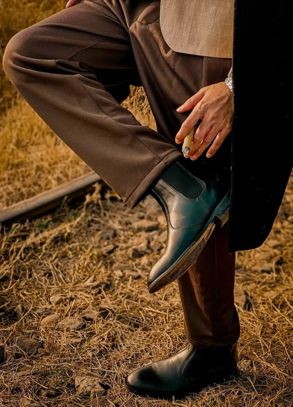 Italian Chelsea Boots (Black) 🇮🇹🔥