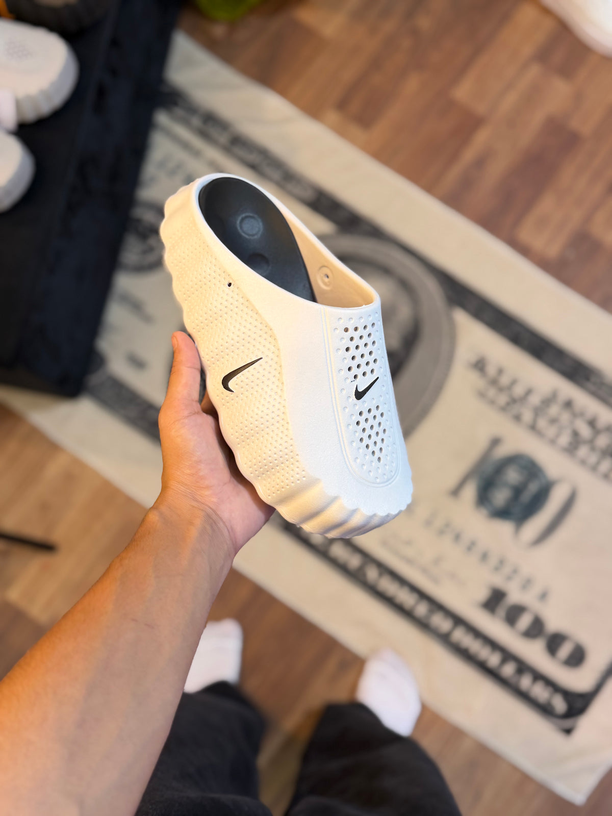 Nike Mind 001 Slide ( White/Black )