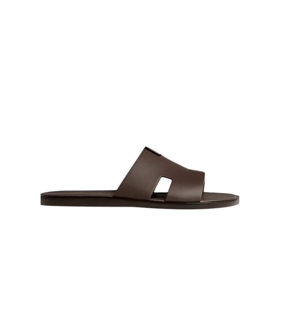 Hermes Lzmir Calfskin Sandal (Brown )