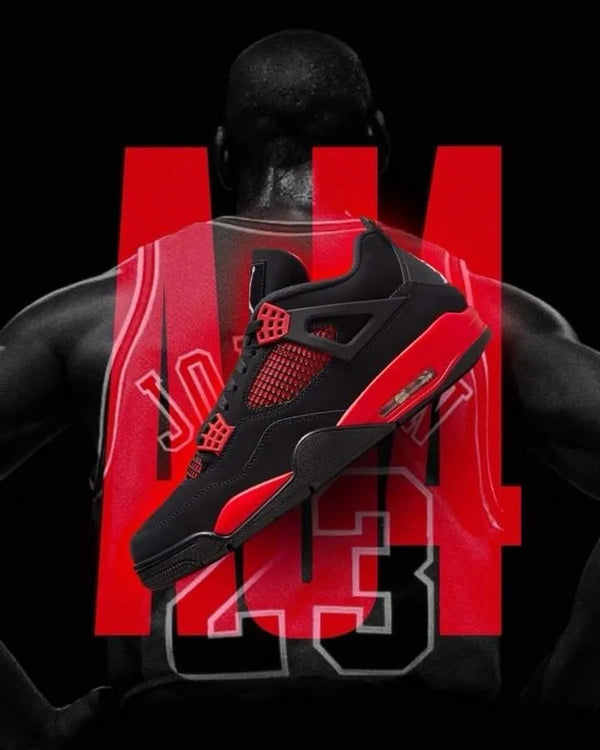 Jordan 4 Retro “Red Thunder” (Premium Packaging)