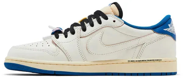 Jordan 1 Low X Travis Scott Fragment Sail Military Blue ( Premium Quality)