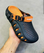 EVA Medicated Crocs ( black & Orange ) (PREMIUM +)