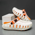 EVA Medicated Crocs ( White Orange ) (PREMIUM + )