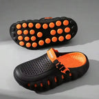 EVA Medicated Crocs ( black & Orange ) (PREMIUM +)