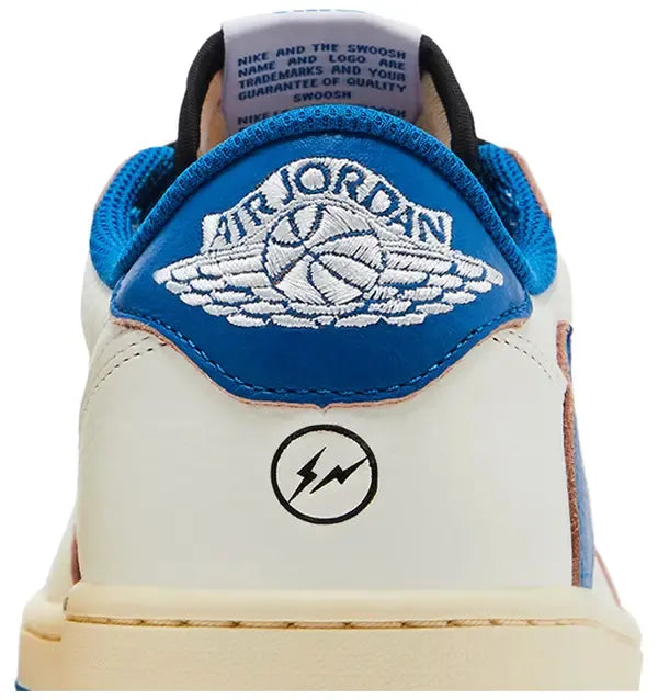 Jordan 1 Low X Travis Scott Fragment Sail Military Blue ( Premium Quality)