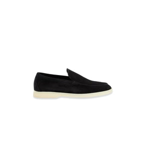 LORO PIANA Summer Walk Suede Loafers (Black ) (Standard Batch)