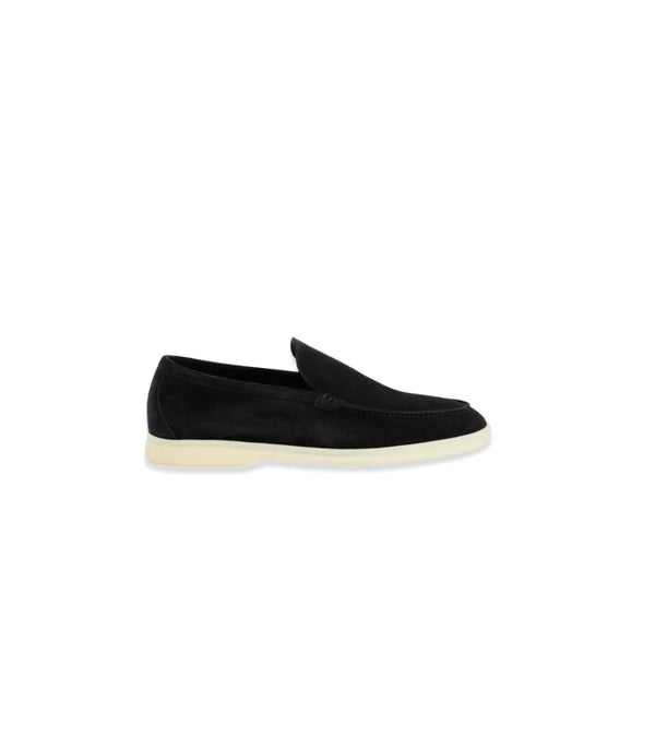 LORO PIANA Summer Walk Suede Loafers (Black ) (Standard Batch)
