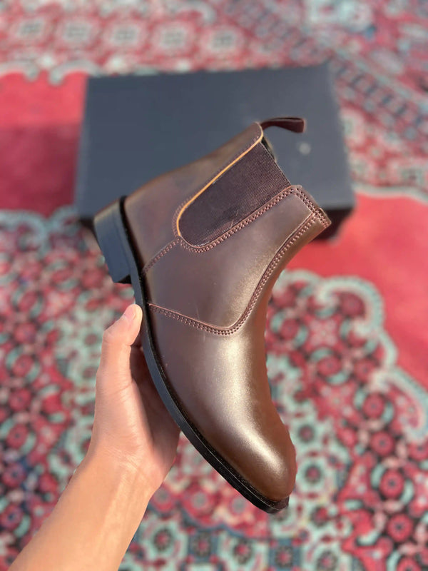 Italian Chelsea Boots ( Brown ) 🇮🇹🔥