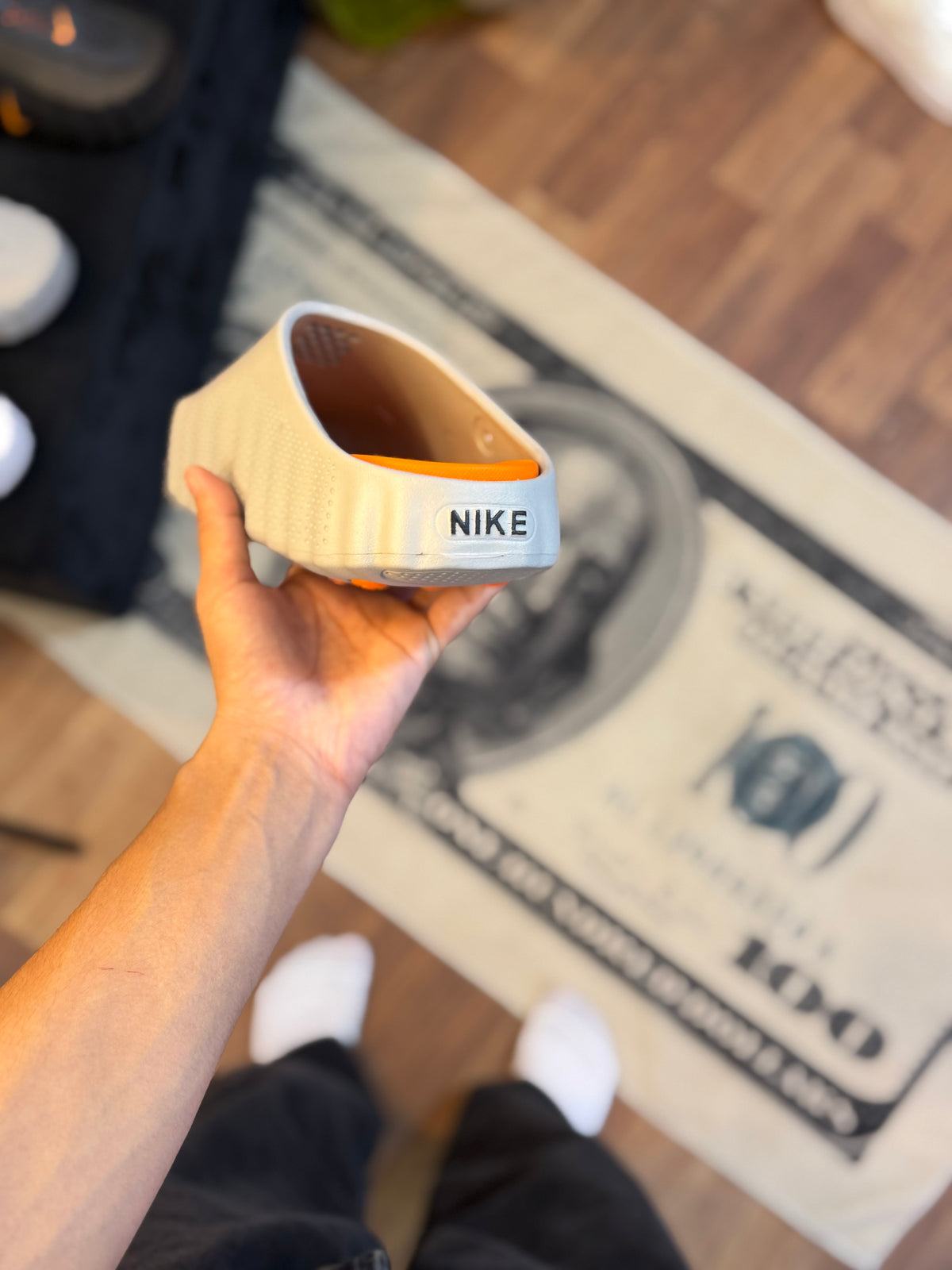 Nike Mind 001 Slide ( Grey/Orange )