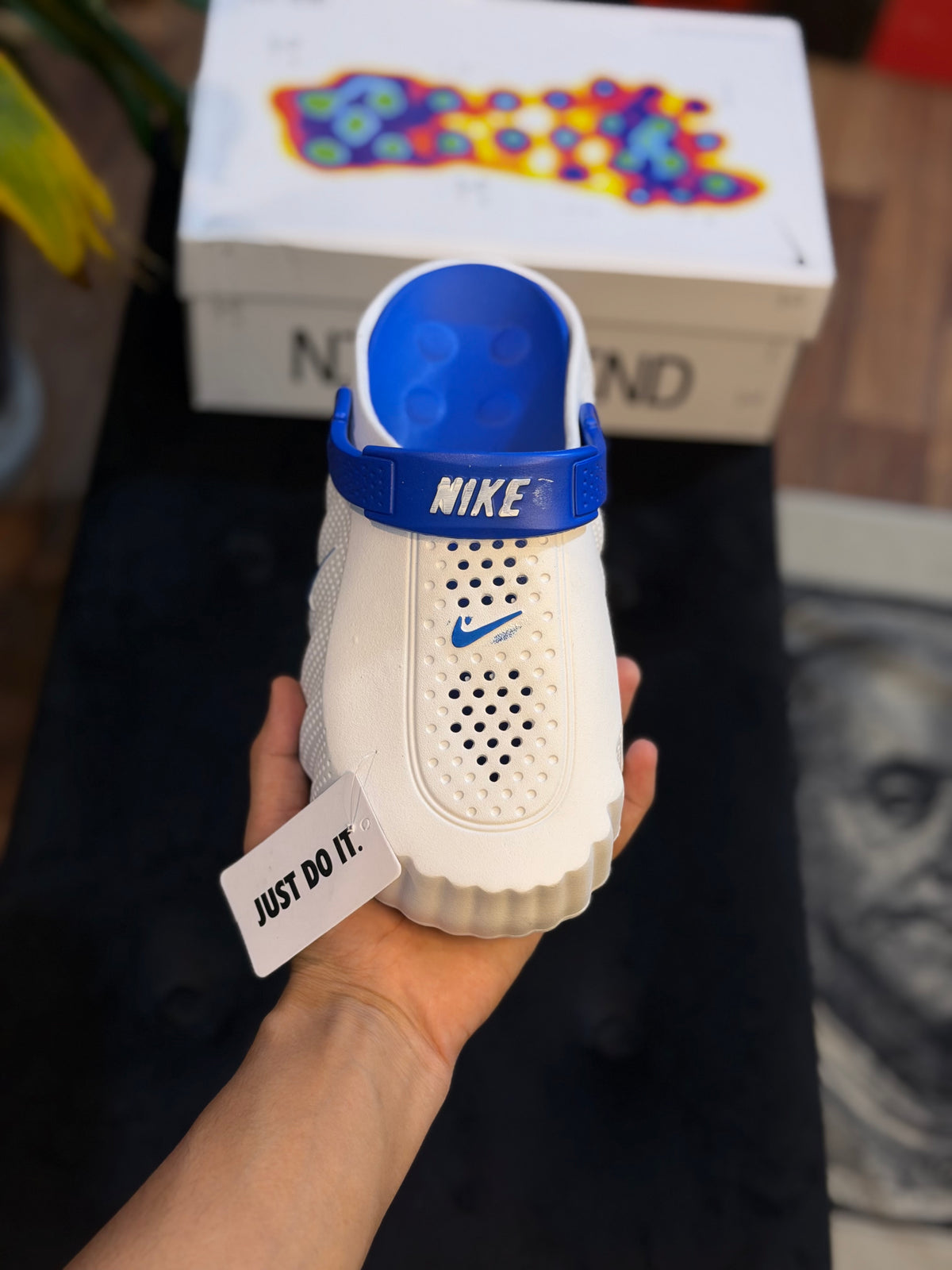 Nike Mind 001 Slide ( White/Blue )