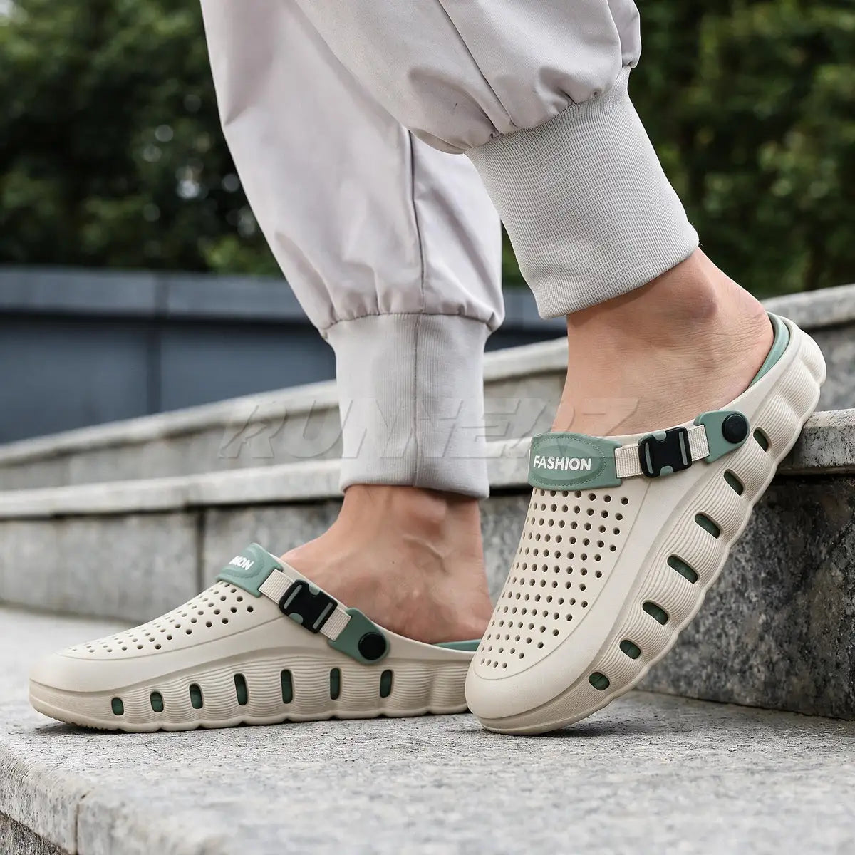 EVA Medicated Crocs ( Green ) (PREMIUM + )
