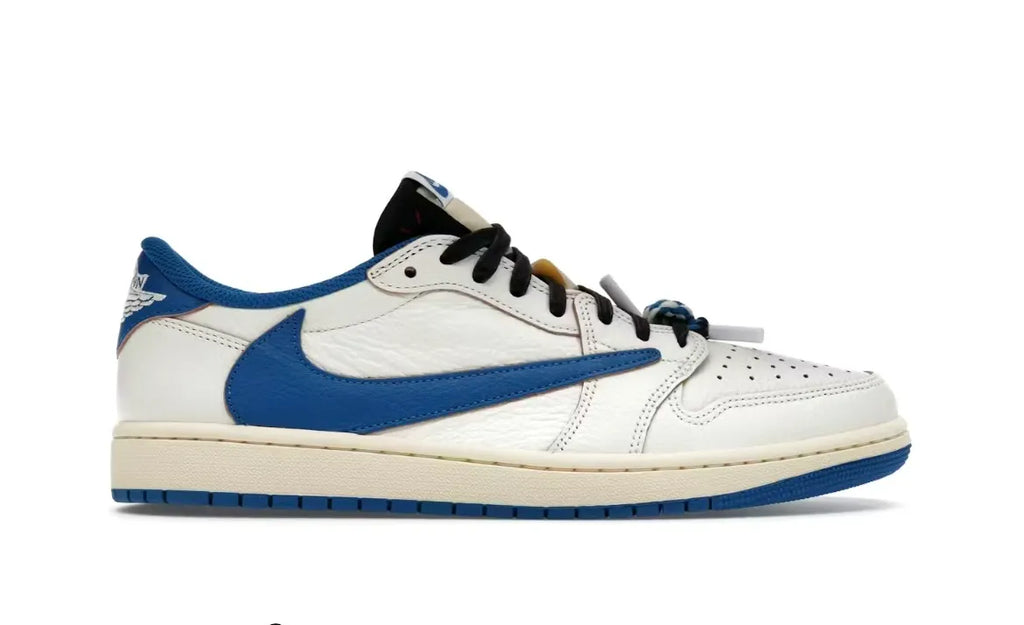 Jordan 1 Low X Travis Scott Fragment Sail Military Blue ( Premium Quality)