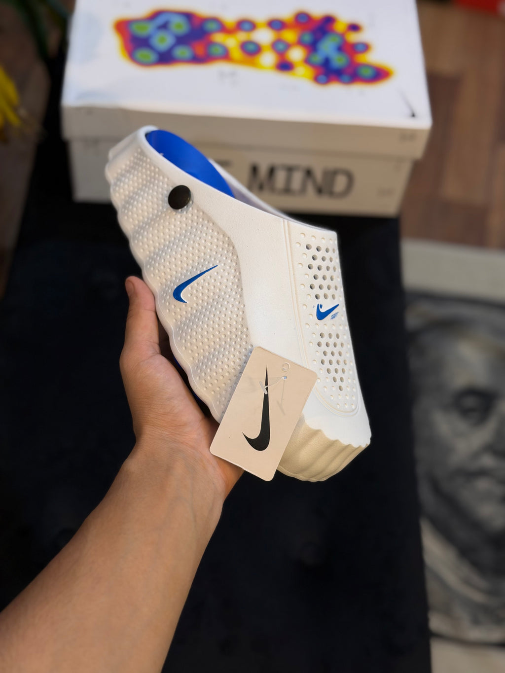 Nike Mind 001 Slide ( White/Blue )