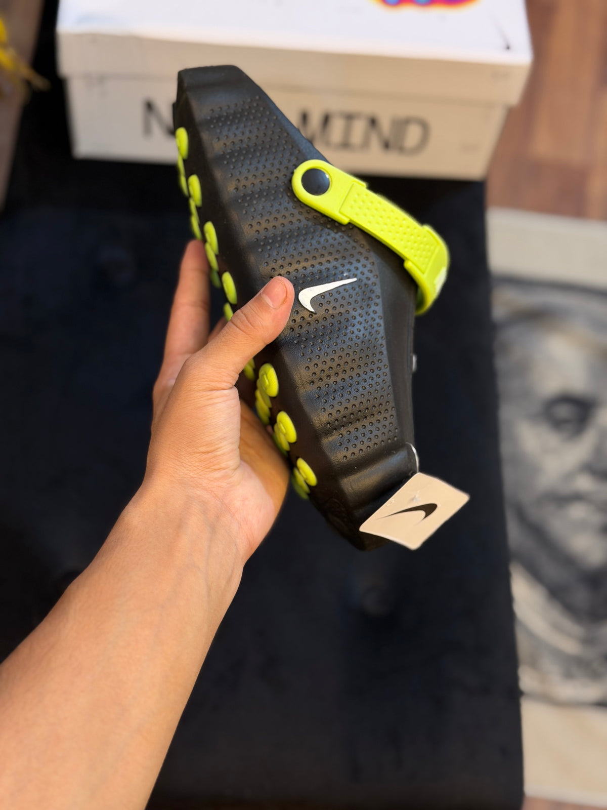 Nike Mind 001 Slide ( Black/Green )