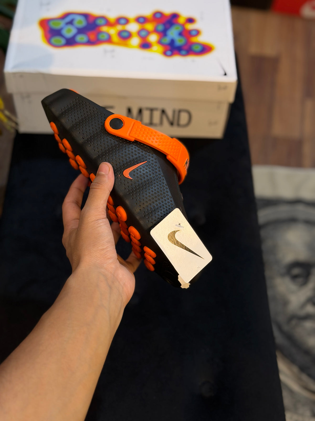 Nike Mind 001 Slide ( Black/Orange )