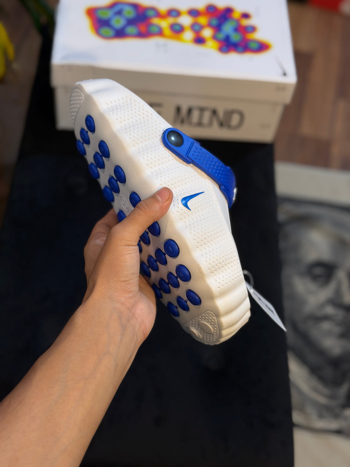Nike Mind 001 Slide ( White/Blue )