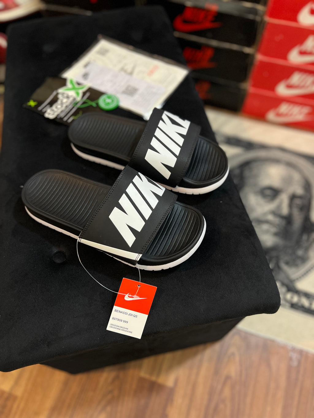 Nike Offcourt White & Black Slides (Premium +)